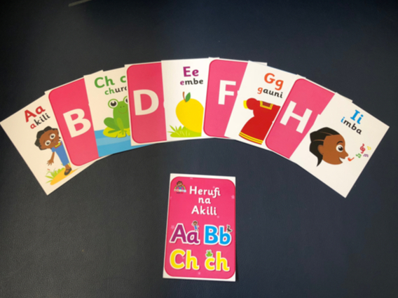 Alphabet Flash Cards Kiswahili