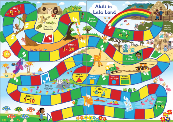 Akili in Lala Land Board Game
